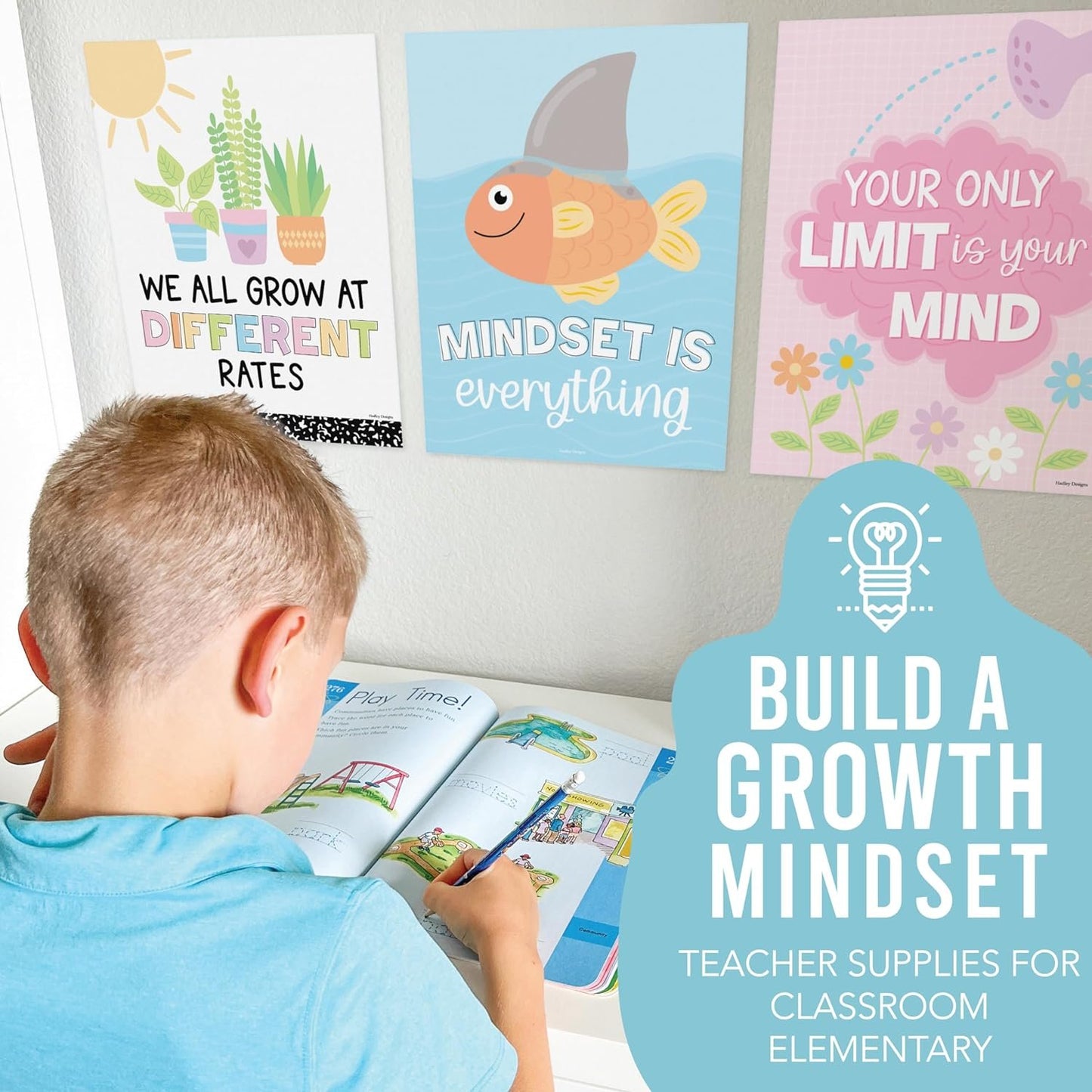 Classroom Motivational Posters | Set of 9 | Educational Supplies