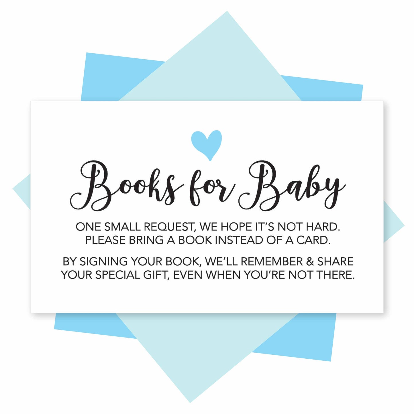 Book Request Cards | Set of 25 | Baby Shower Supplies