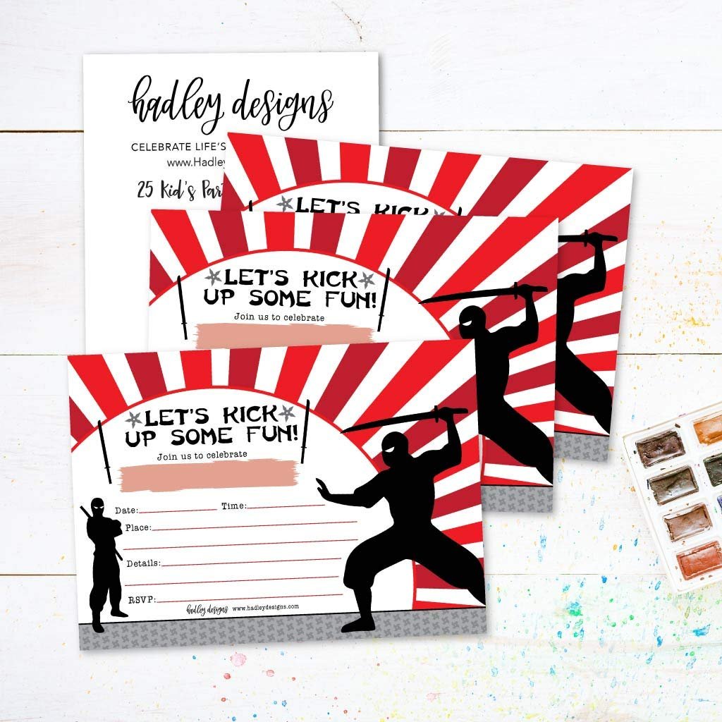 Gender Neutral Birthday Invitations | Set of 25 | Kid's Party