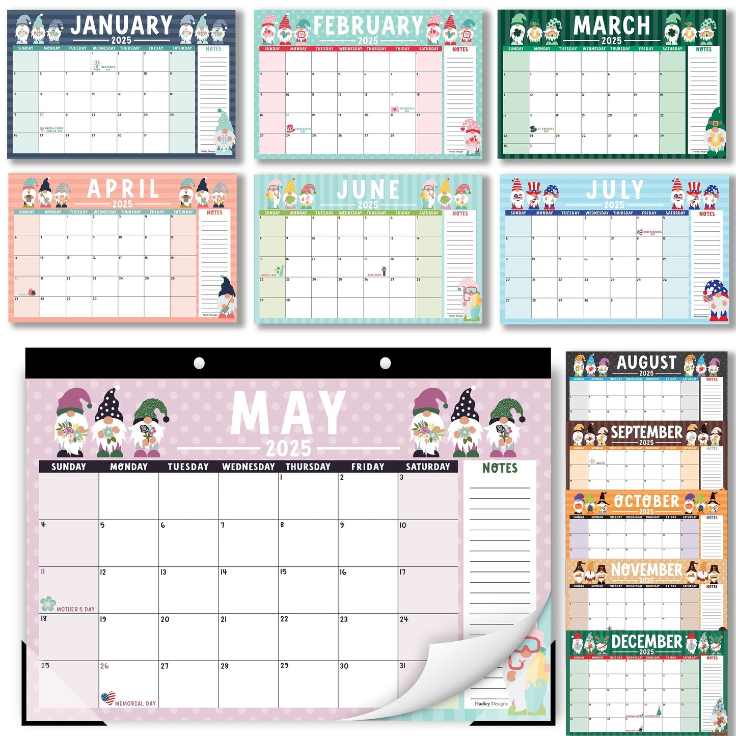 Large Desk Calendar | 18-Month | 2025-2026 | Calendars & Planners