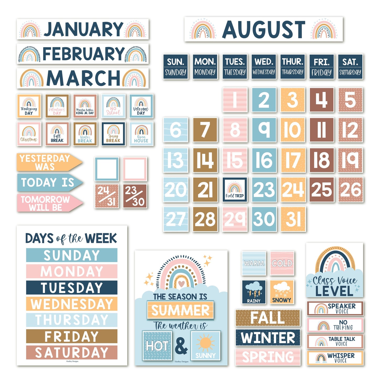Classroom Calendar | Bulletin Board | Classroom Supplies