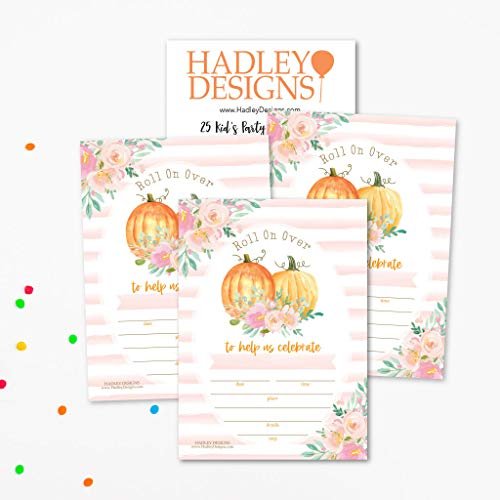 Watercolor Pumpkin Fall Party Invitations | Set of 25