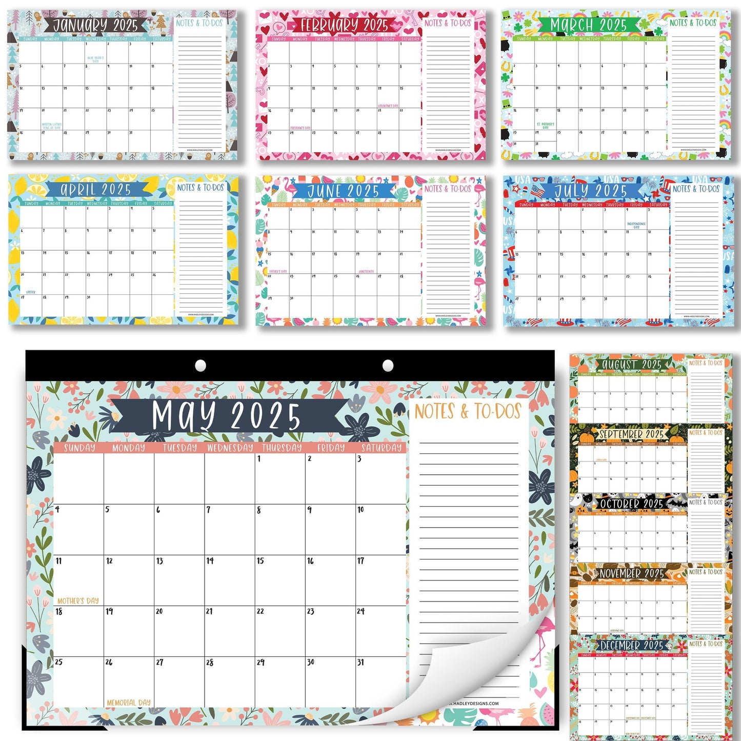 Large Desk Calendar | 18-Month | 2025-2026 | Calendars & Planners