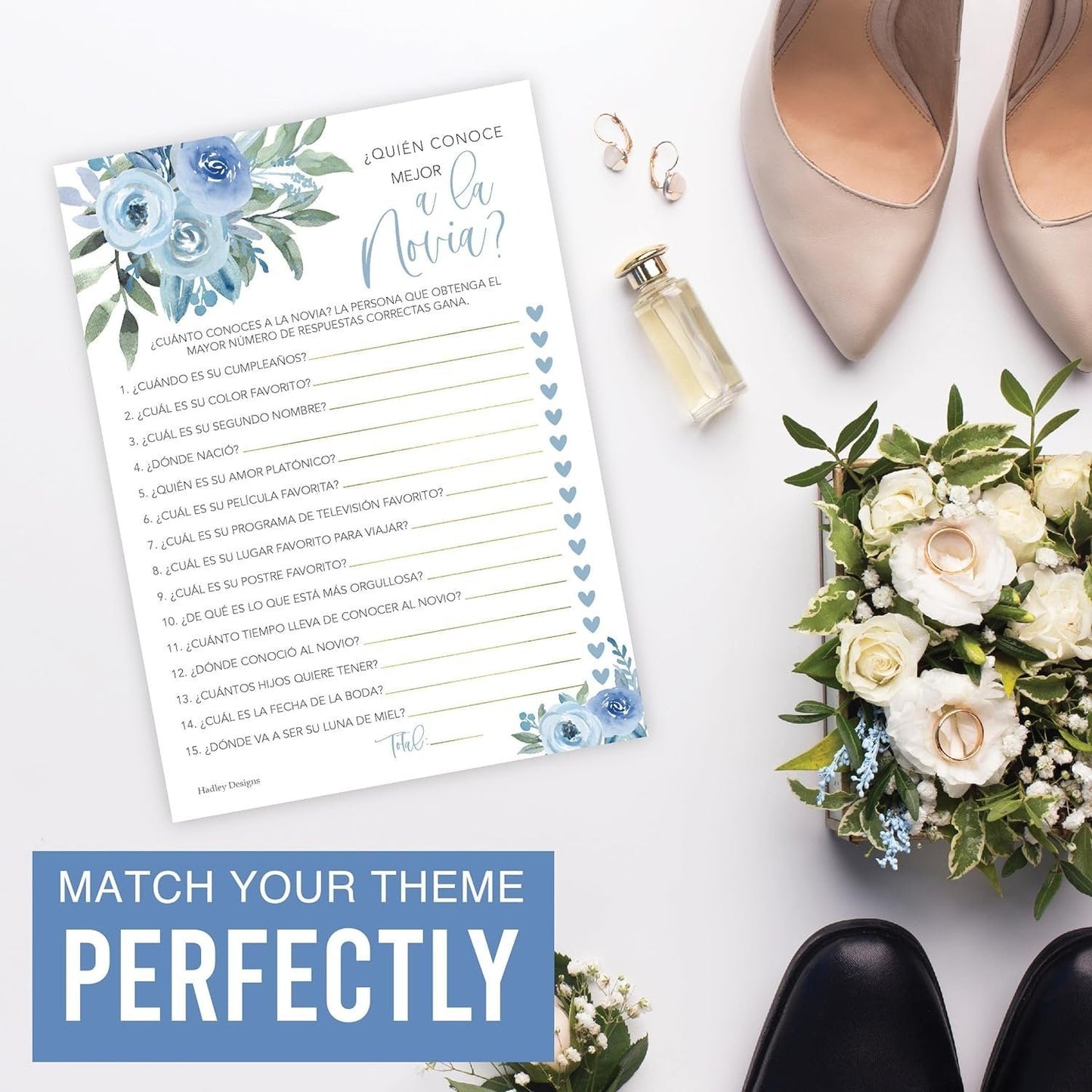 Mad Libs en español y Quién conoce mejor a la novia | Juego de 20 | Juegos para despedidas de soltera en español