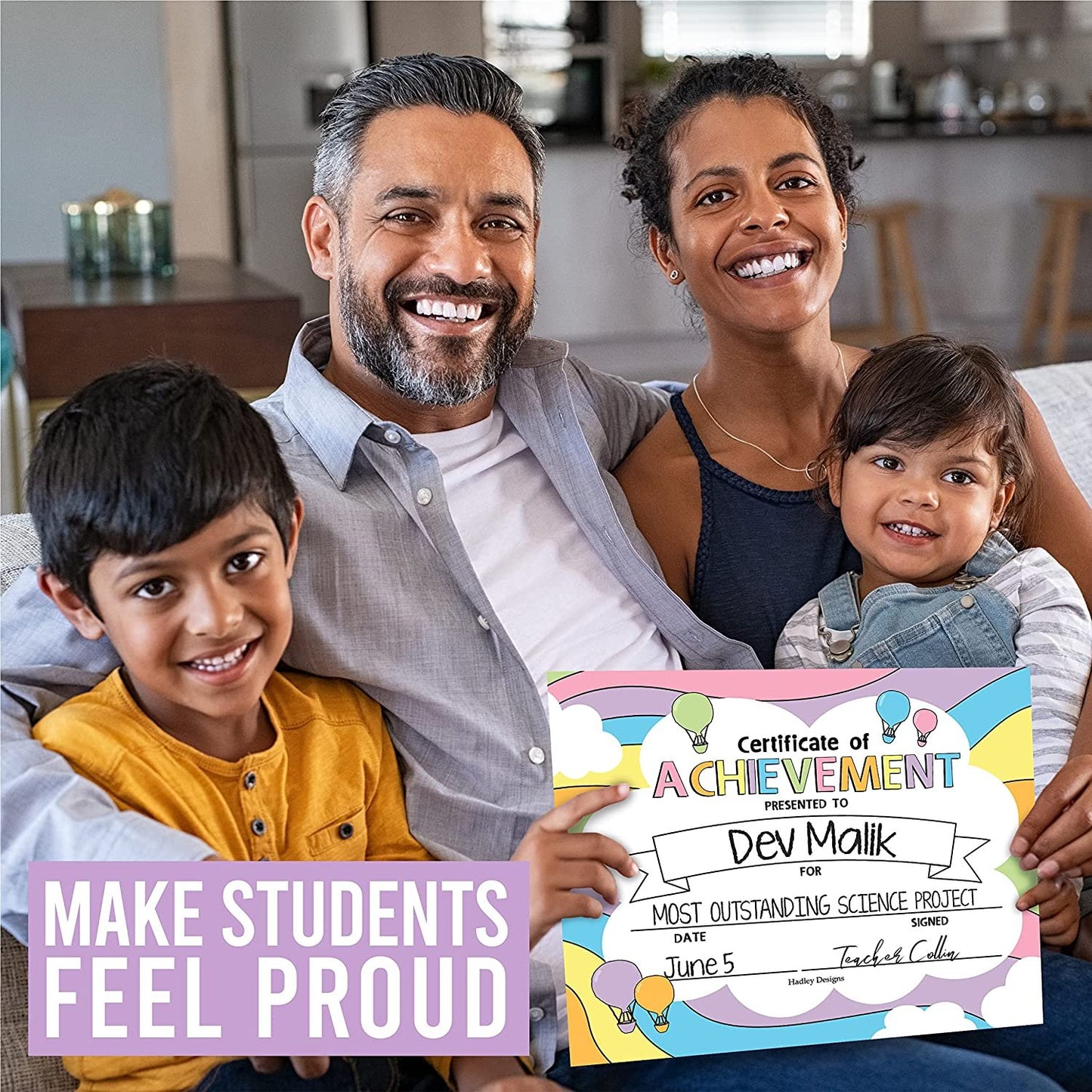 Kids Certificate of Achievement | Set of 25 | Trophies & Awards