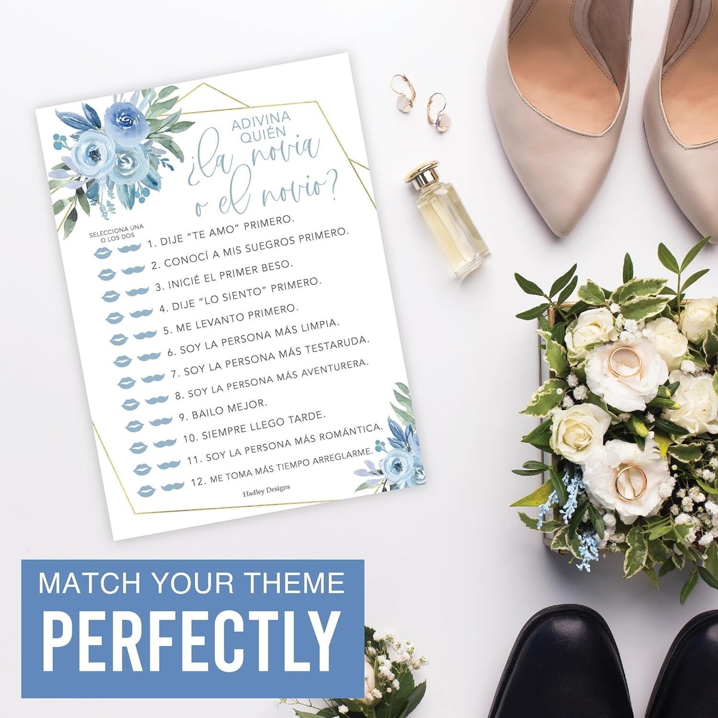 Bingo español y juegos para novios | Juego de 20 | Juegos para despedidas de soltera