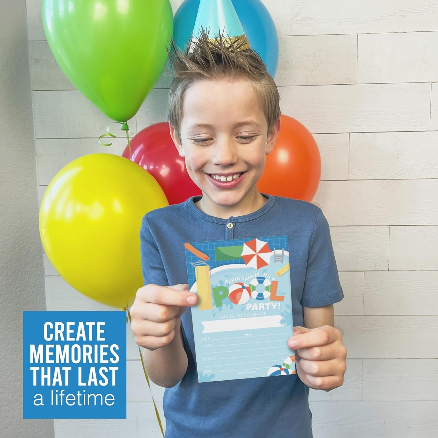 Boys Birthday Invitations | Set of 15 | Kid's Party