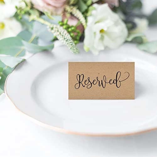 Reserved Place Cards | Set of 25 | Wedding Supplies