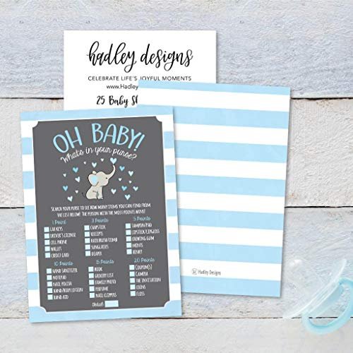 What's In Your Purse Game | Set of 25 | Baby Shower Games