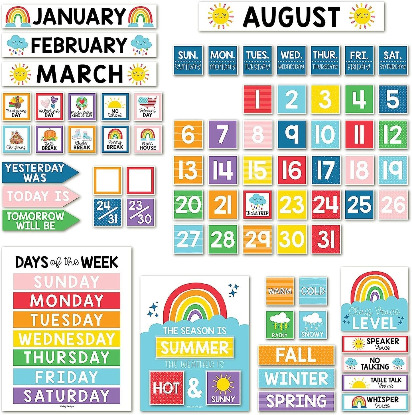 Classroom Calendar | Bulletin Board | Classroom Supplies