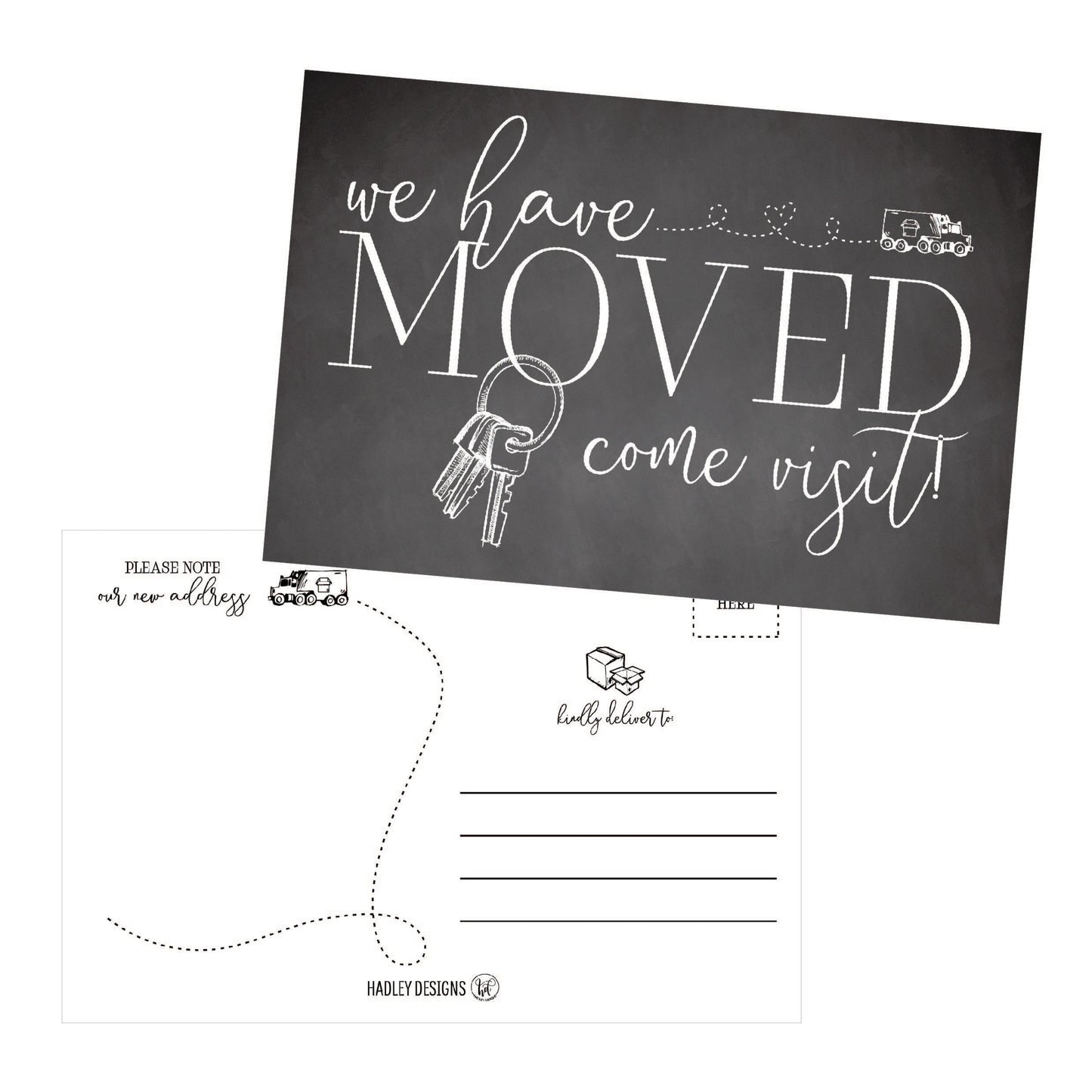 We've Moved Postcards | Set of 50 | Greeting Cards