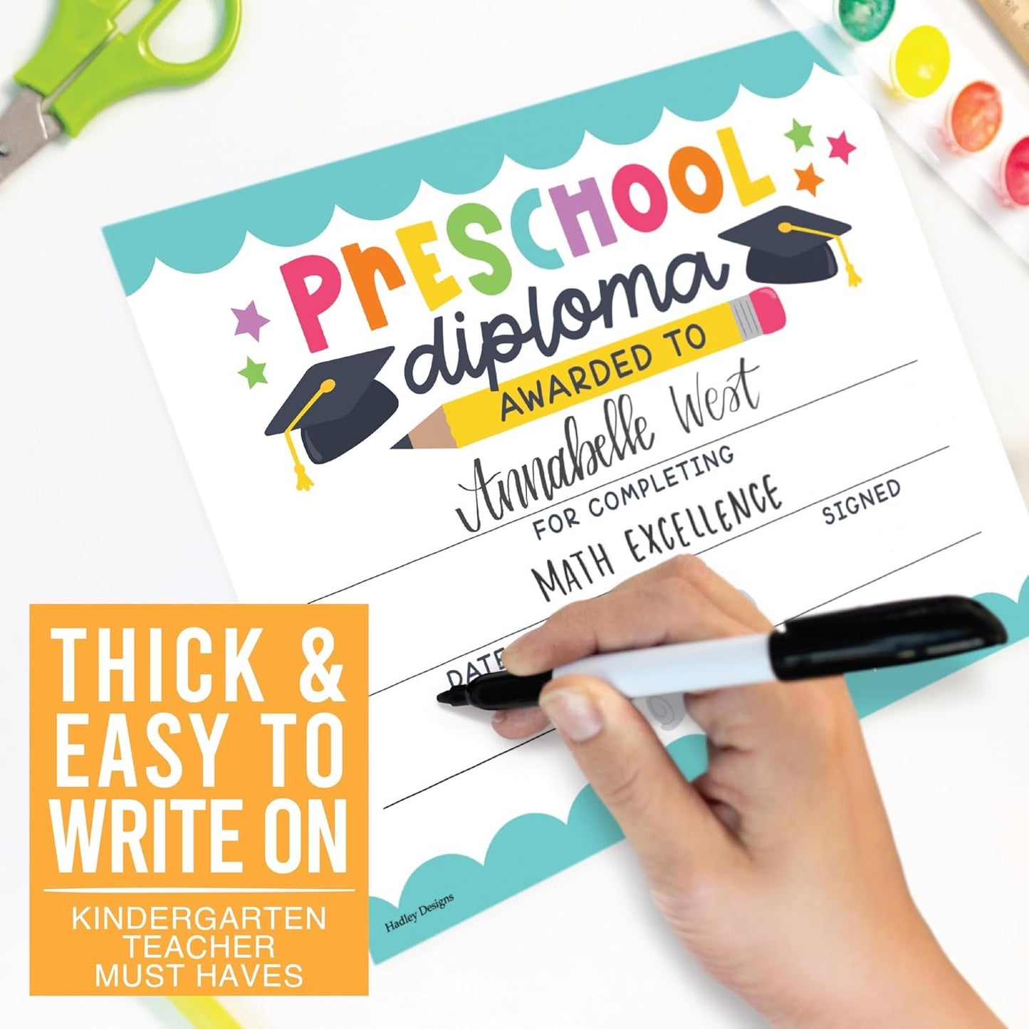 Preschool Certificate of Achievement | Set of 25 | Trophies & Awards