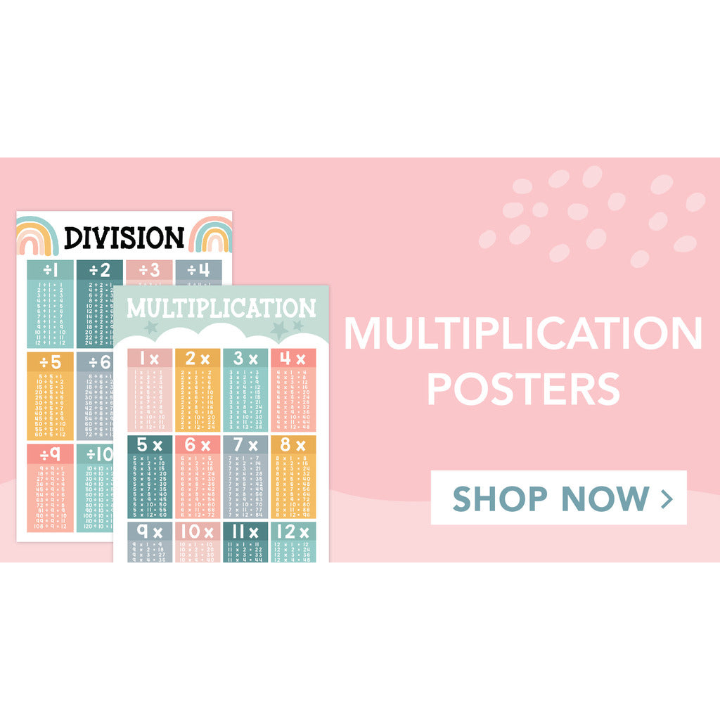 Multiplication Posters | Set of 9