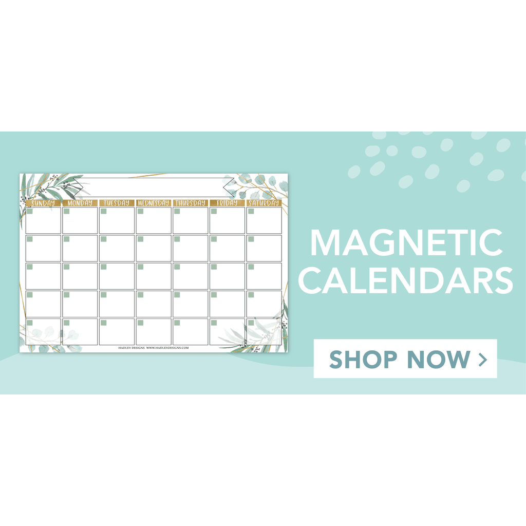 Magnetic Monthly Calendar