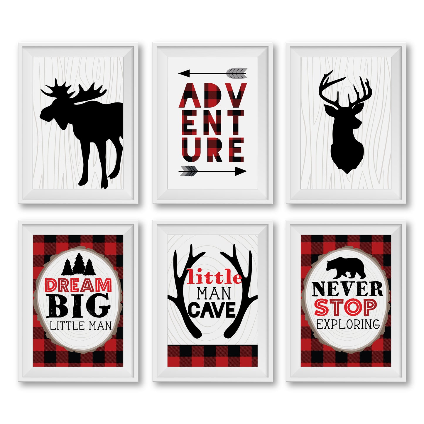 Nursery Wall Art | Set of 6 | Nursery Home Decor