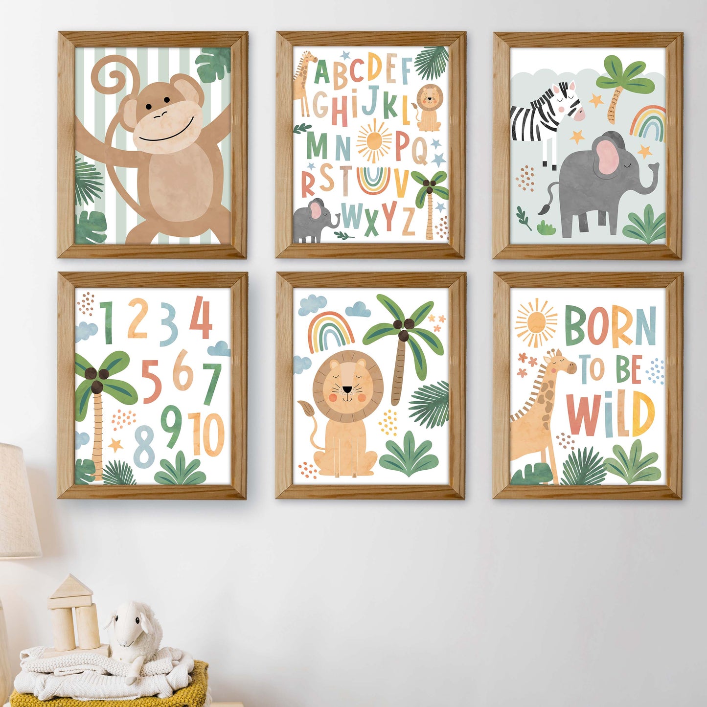 Nursery Wall Art | Set of 6 | Nursery Home Decor