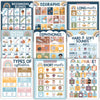 16 Boho Rainbow Prek and Kindergarten Posters and 9 Phonics and Vowels Posters for Classroom or Home