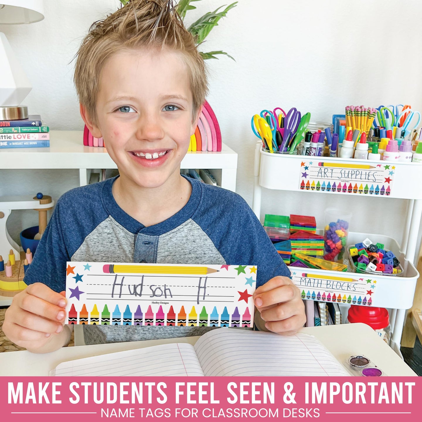 Classroom Labels, Colorful Pack of 25 – Hadley Designs