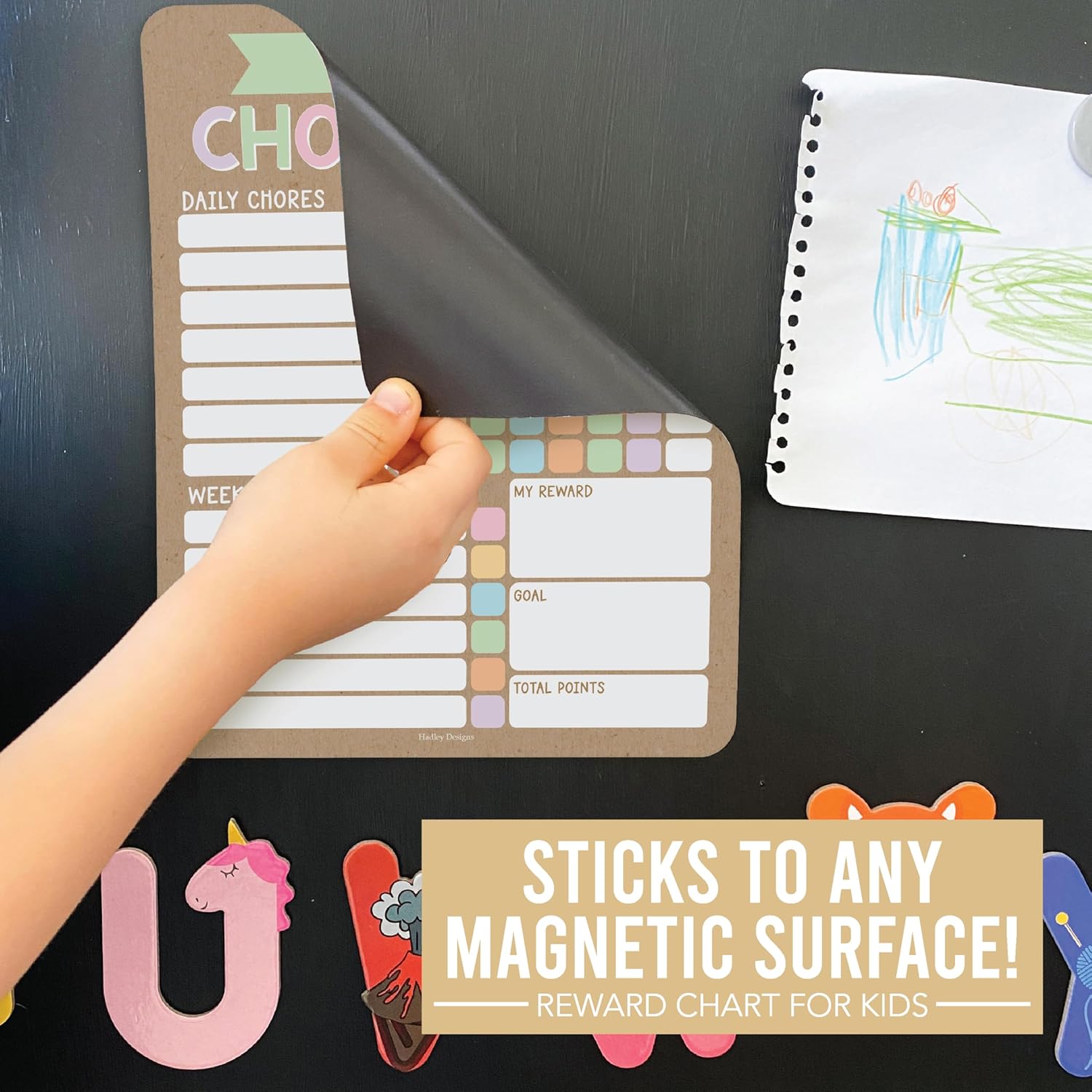 Magnetic Chore Chart for Responsible Kids