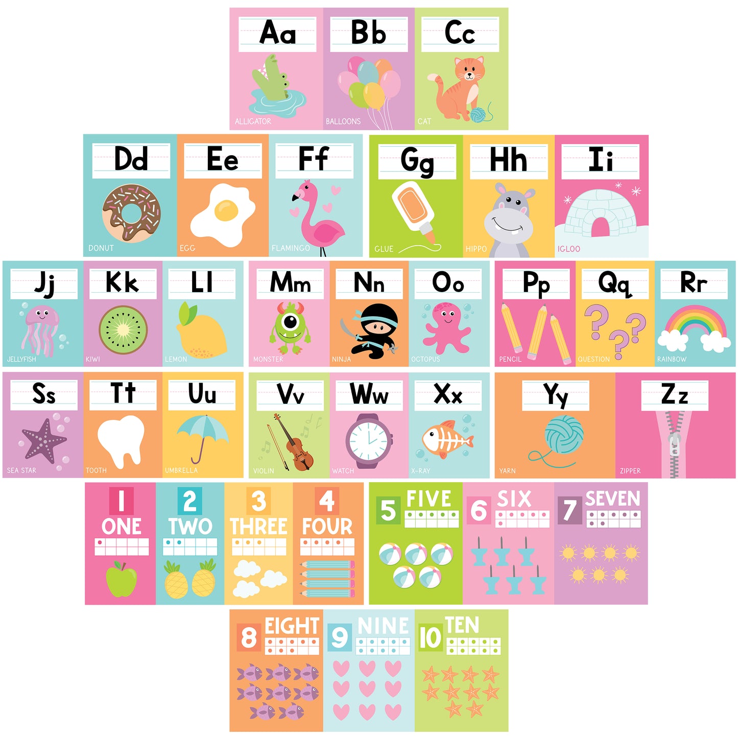Alphabet Bulletin Board Set | Classroom Supplies | Educational Decor