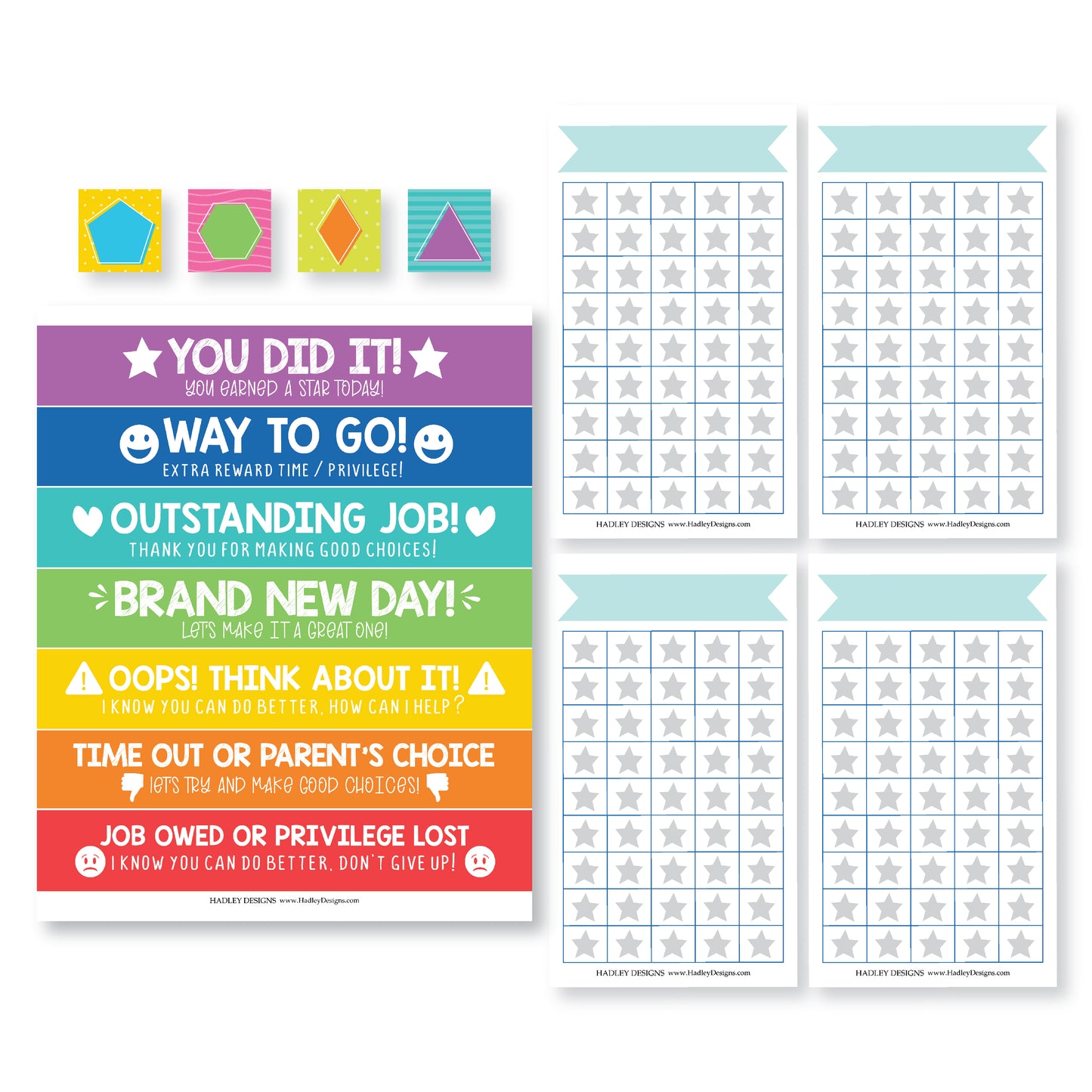 Video Game Kids Chore Chart, Behavior Chart and Day and Night Routine Chart Bundle