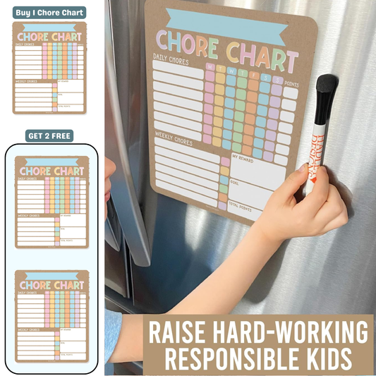 Magnetic Chore Chart for Responsible Kids