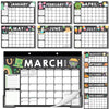 Chalk Doodle Large Desk Calendar | 18-Month | 2025-2026 | Calendars & Planners