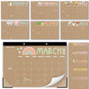 Doodle Kraft Large Desk Calendar | 18-Month | 2025-2026 | Calendars & Planners