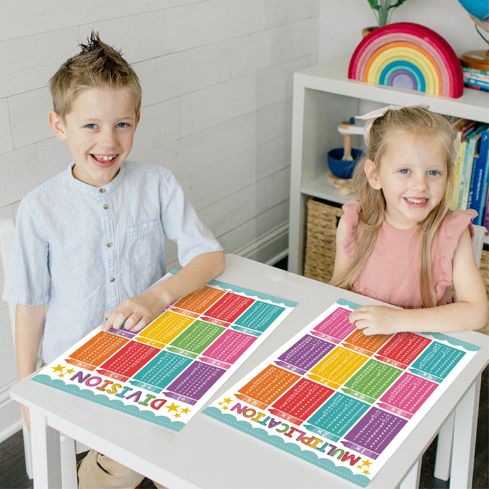 Educational Posters For Toddlers 1-3 Hadley Designs Multiplication ...