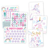 10 Unicorn Potty Training Charts & 6 Bathroom Wall Art Decor Prints