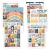 16 Boho Rainbow Prek and Kindergarten Posters and 9 Phonics and Vowels Posters for Classroom or Home
