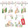 6 Woodland Girl Baby Closet Dividers & 6 Nursery Wall Art Prints, Perfect Baby Shower Gift