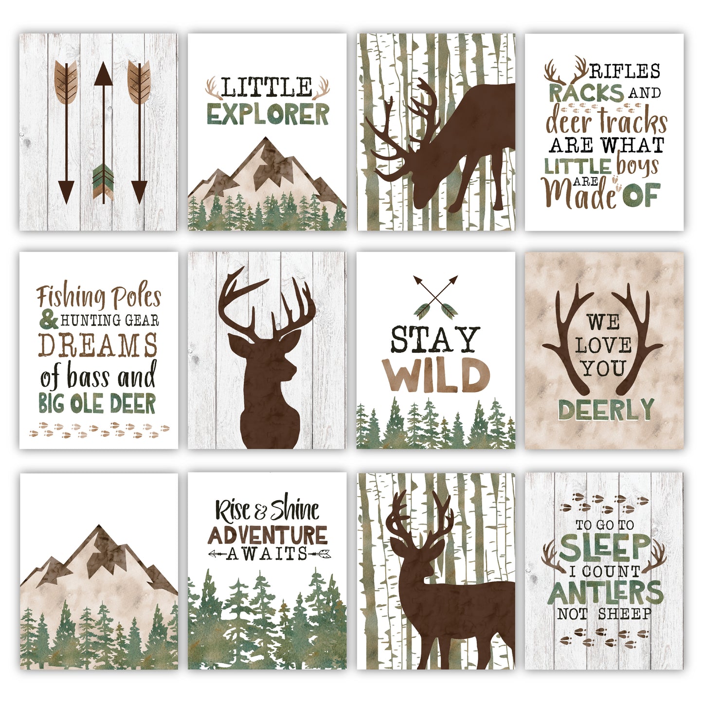Nursery Wall Art | Set of 6 | Nursery Home Decor