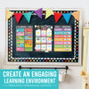 Colorful Chalk Spanish Posters | Set of 12 | Spanish Educational Supplies Duplicate for TikTok Shop