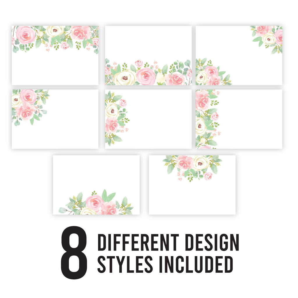 Name Tag Set Floral Name Tag Stickers: Pack of 56 – Hadley Designs