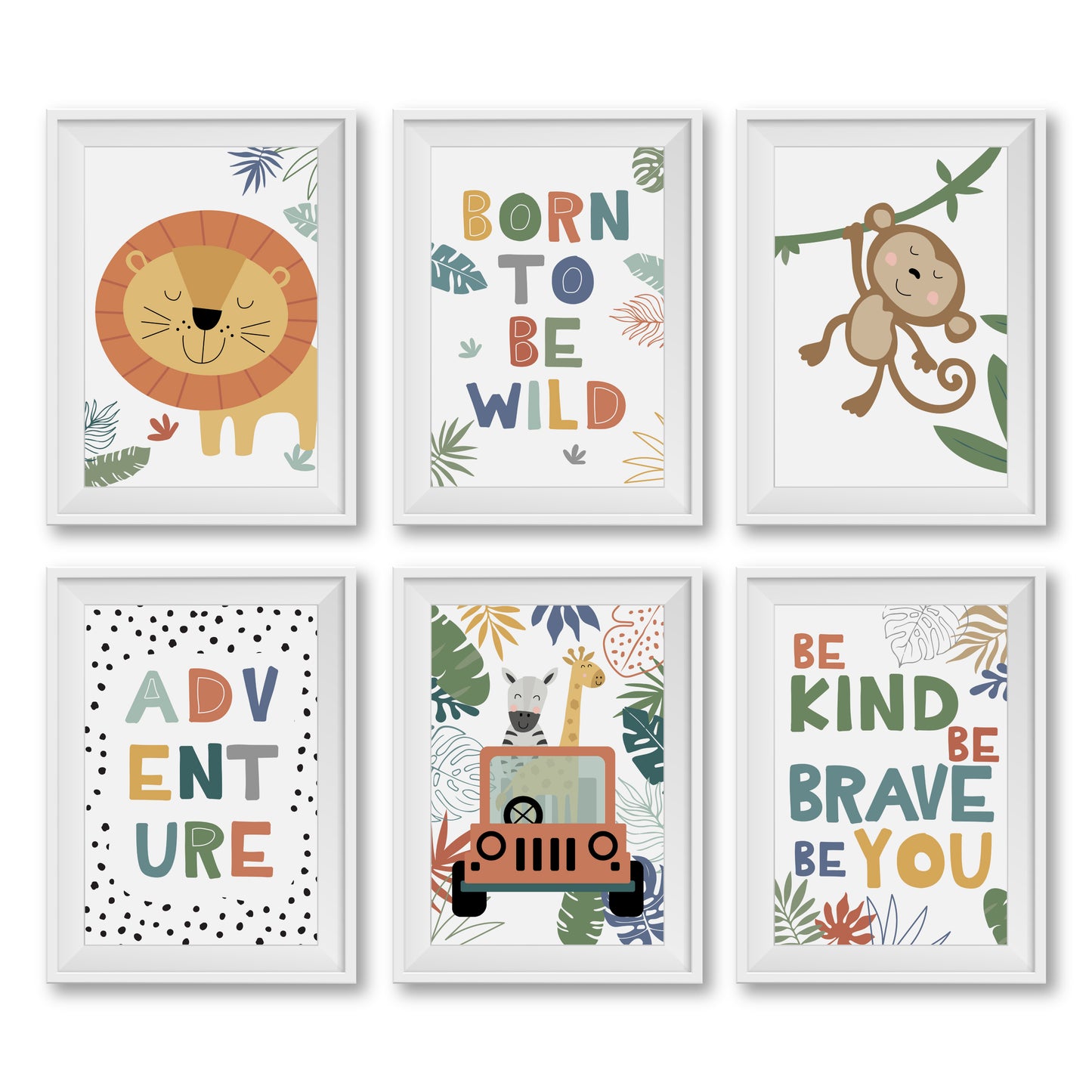 Nursery Wall Art | Set of 6 | Nursery Home Decor