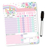 Unicorn Kids Chore Chart, Behavior Chart and Day and Night Routine Chart Bundle