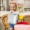 Boho Rainbow Kids Reward Sticker Charts and Day and Night Routine Charts Bundle