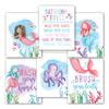 Kids Bathroom Wall Art | Set of 6 Reversible Prints | Home Decor