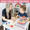 16 Laminated Colorful Prek and Kindergarten Posters, 12 Math Basics Posters and 8 Calming Corner Posters for Classroom or Home