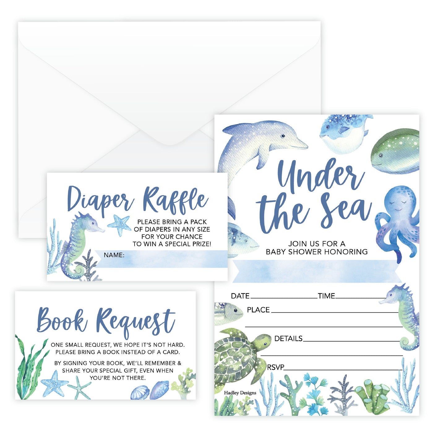 Invitation Bundles | Set of 15 | Baby Shower Supplies