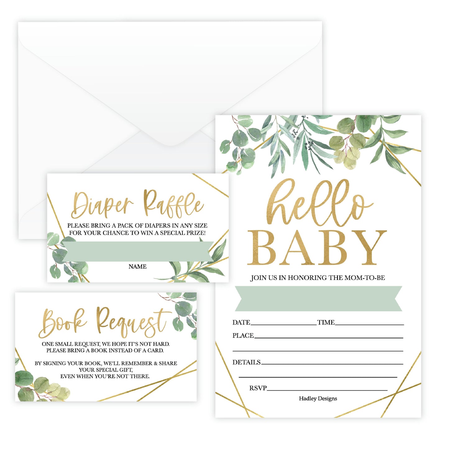 Invitation Bundles | Set of 15 | Baby Shower Supplies