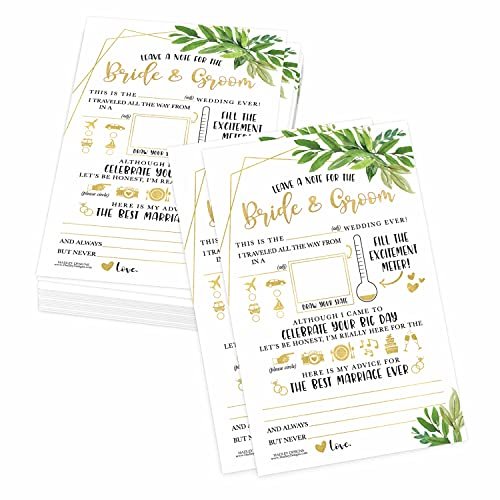 Wedding Mad Libs Advice Cards | Set of 25 | Bridal Shower Games
