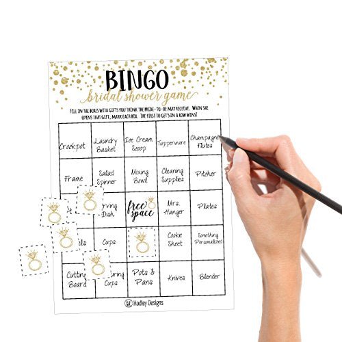 Bridal Shower Bingo | Set of 25 | Wedding Supplies