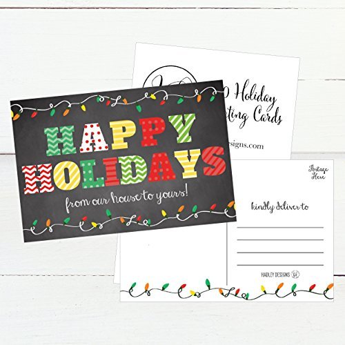 Christmas Holiday Postcards | Set of 50 | Greeting Cards