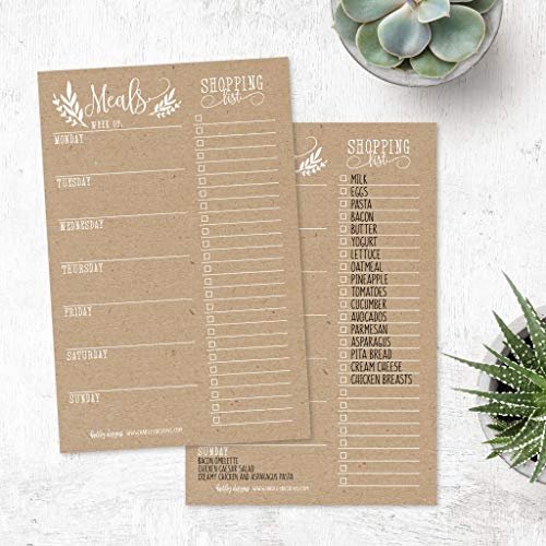Meal Planners | 25 Sheets | Home Organization