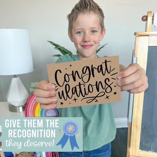 Folded Congratulations Cards | Set of 24 | Cards & Party | Envelopes Included