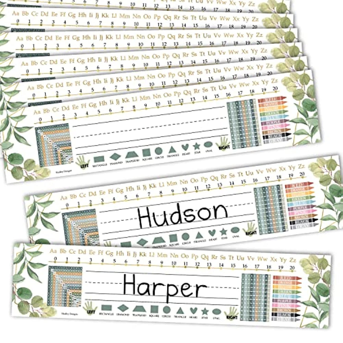 Classroom Name Plates | Set of 25 | Classroom Supplies