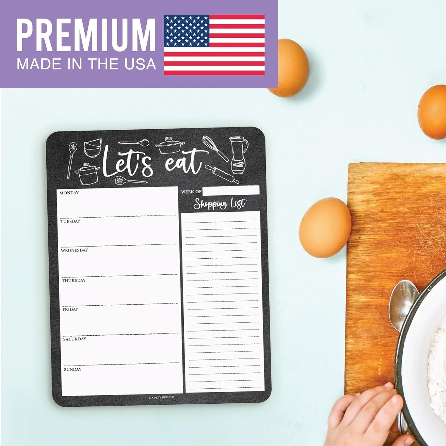 Chalkboard Magnetic Meal Planner | Weekly | Calendar & Planners