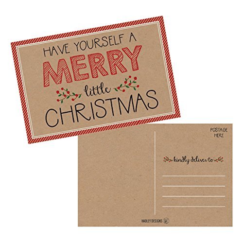 Christmas Holiday Postcards | Set of 50 | Greeting Cards